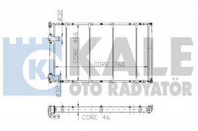 KALE OTO RADYATOR 162200 -  Радиатор, охлаждение двигателя